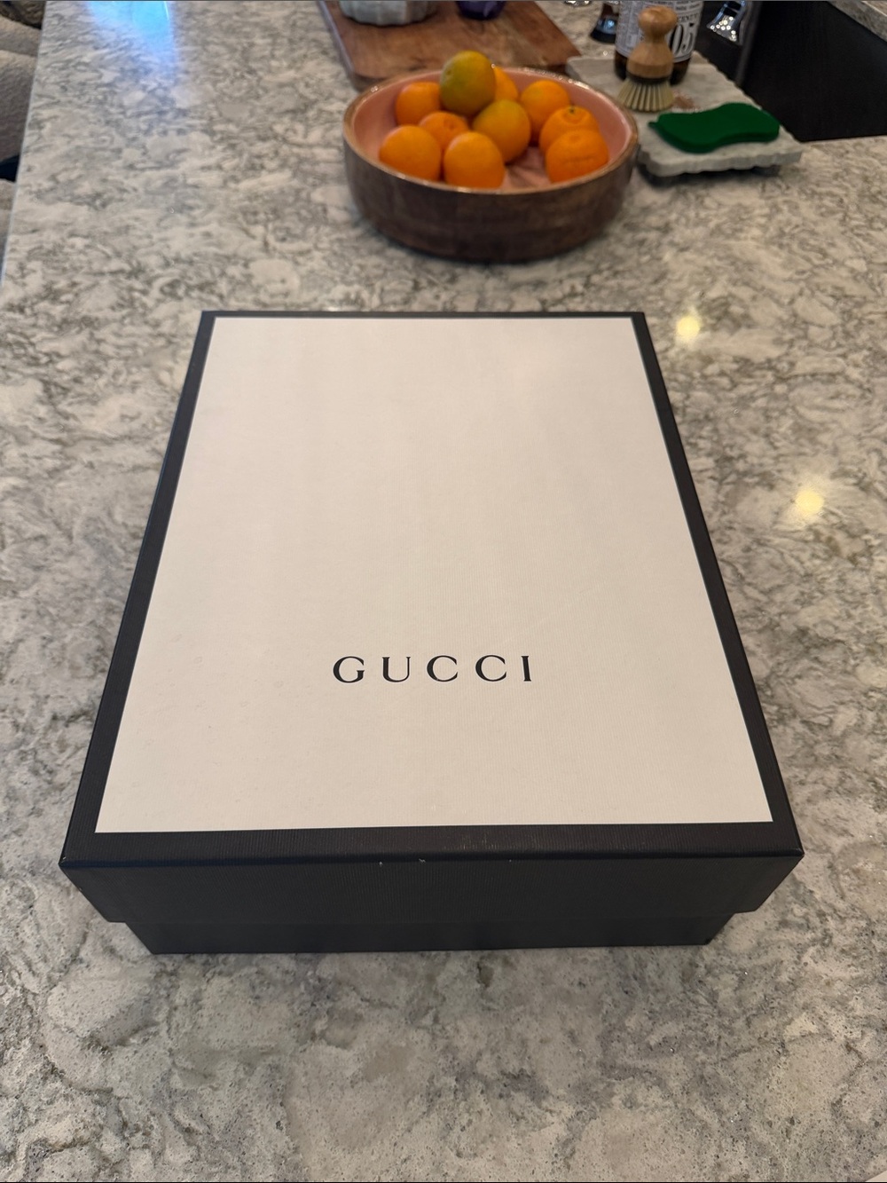 Gucci Black and White Luxury Organizer Box